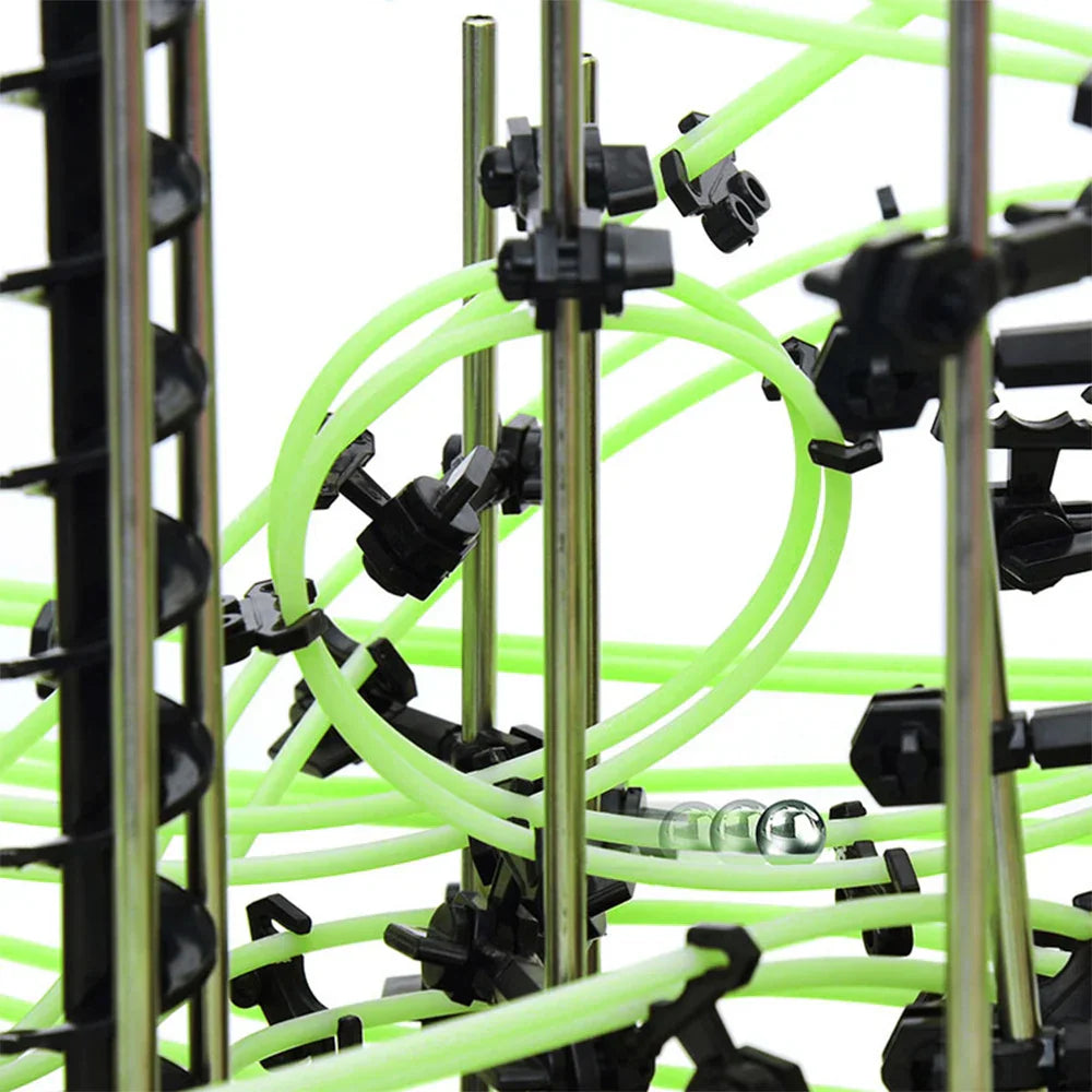 116-343Pcs Spacerail Roller Coaster Ball Toys Maze Race