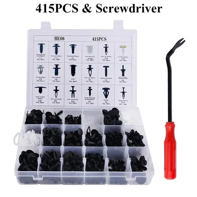 800pcs-100Pcs Car Fastener Clip Kit Fender Rivet Clips
