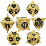 7pcs Solid Metal Dice Beautiful and Finely Crafted