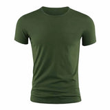 Men's Basic T-shirt Solid Color Short Sleeve Tee