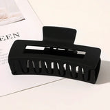 Simple Square Geometric Frosted Hair Claws Clamps Acetate