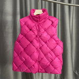 Fashion Weave Vest Men Winter Padded Vests Puffer