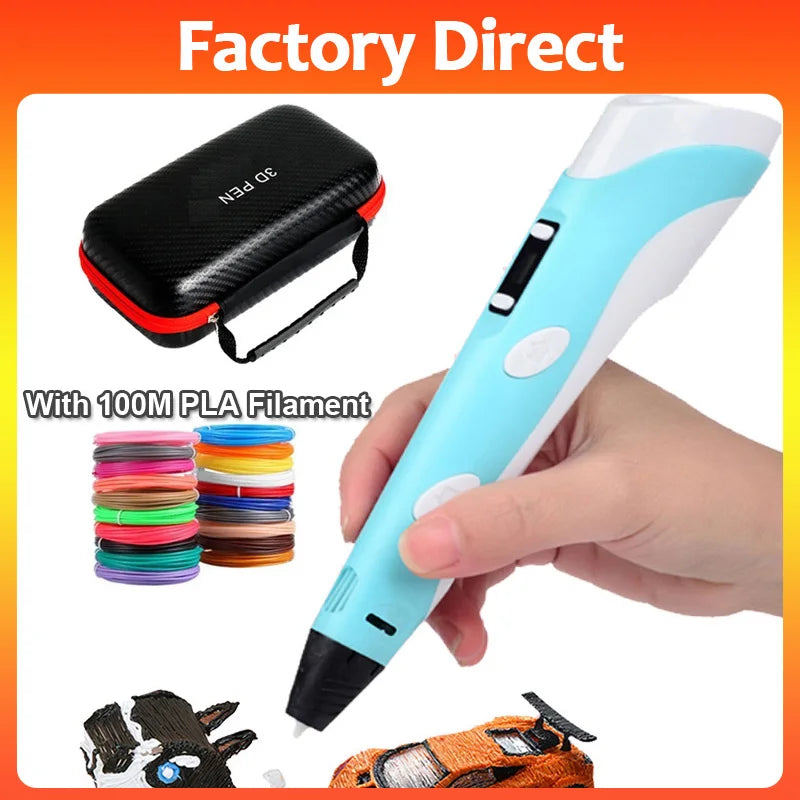 Creative 3D Printing Pen Set with Travel Case