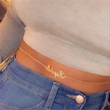 Custom Sexy Body Chain Personalized Name Belly Chain