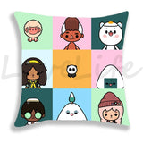 Cute Cartoon Toca Life World Pillow Case Home