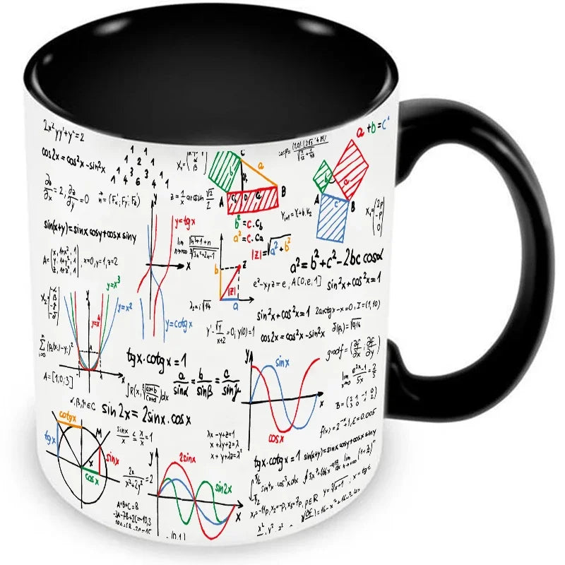 Math Teacher Mugs School Students Cups Mathematics Parabolic