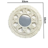 Macrame Wall Mirror Boho Round Mirrors Art Home
