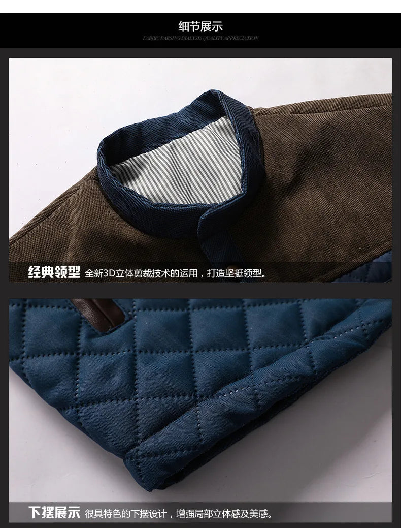 Mesh Pressed Cotton Jacket Men's Baseball jackets stand