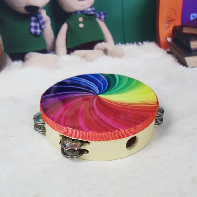 New 8 Inch Double Row Drums Professional Tambourine
