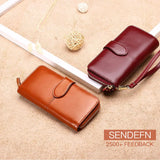 2024 Women's Genuine Leather Long Wallet