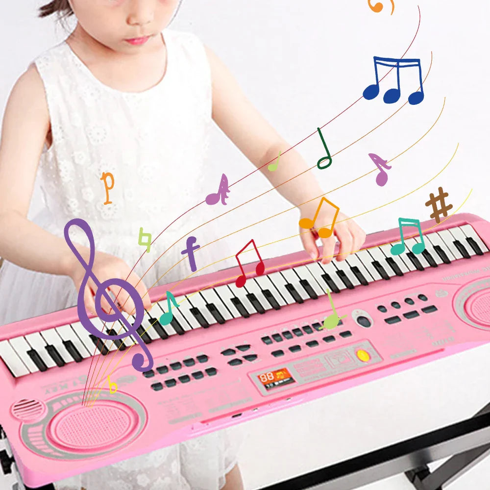 Kids Electronic Piano Keyboard Portable 61 Keys Organ