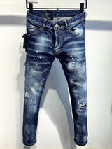 new BRAND Men Jeans Badge Printed dsq2 Coolguy