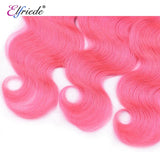 Elfriede T1BPink Body Wave Ombre Colored Hair Bundles