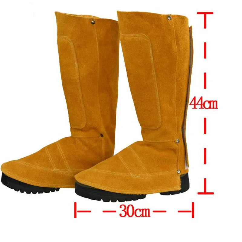 Workplace Welding Leather Long Shoes Boots Leather Welding