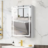 VOWNER Bathroom Medicine Cabinet with LED Lights and