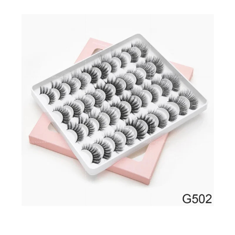 20 Pairs 3D Faux Mink Lashes Natural False