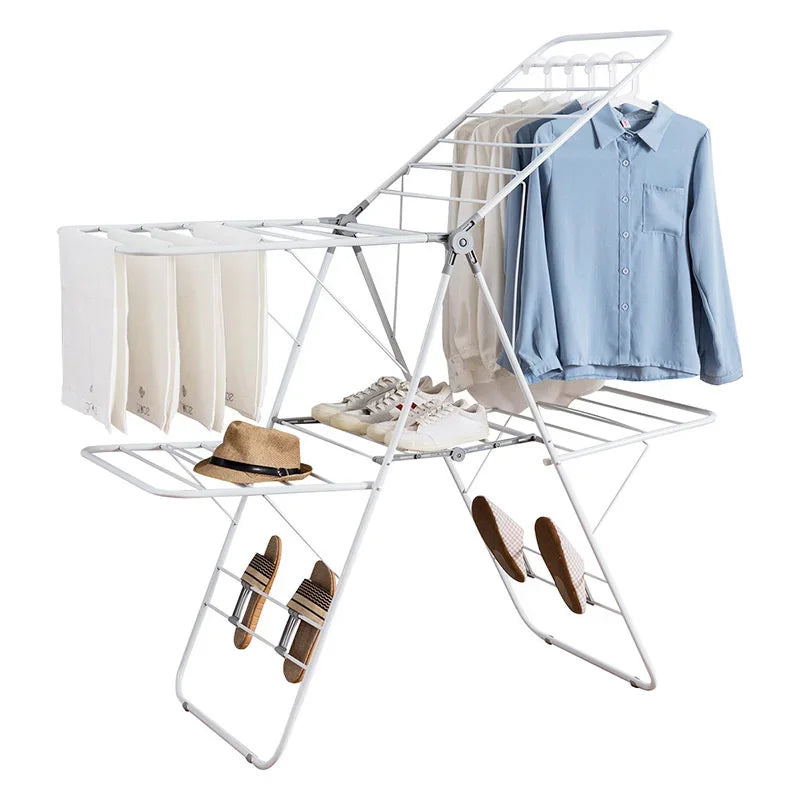 Double Airfoil Hangers for Clothes, Folding Clothes Drying