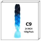 24Inch Synthetic Long Jumbo Ombre Braiding Hair For