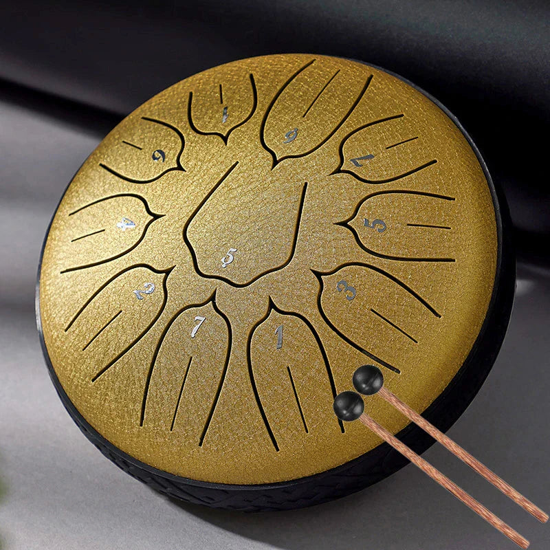Hluru Glucophone Steel Tongue Drum 6 Inch 11