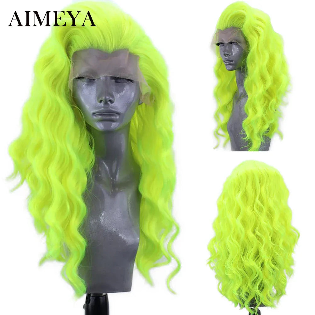 AIMEYA High Temperature Fiber Lace Wigs for Women