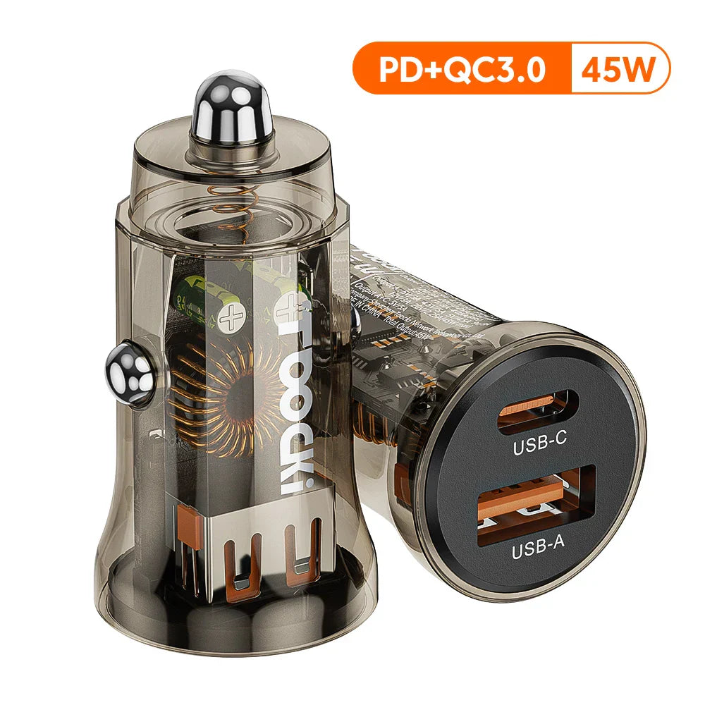 Toocki 45W USB Type C Car Charger Fast