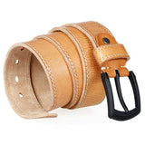 MEDYLA Genuine Leather Men Belt High Quality Luxury