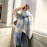 2023 New Winter Cashmere Scarf Women Design Warm