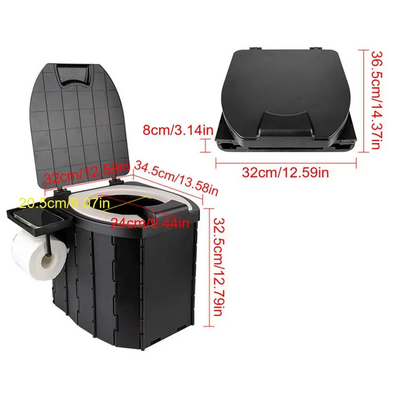 Car Travel Toilet Foldable Outdoor Camping Toilet For