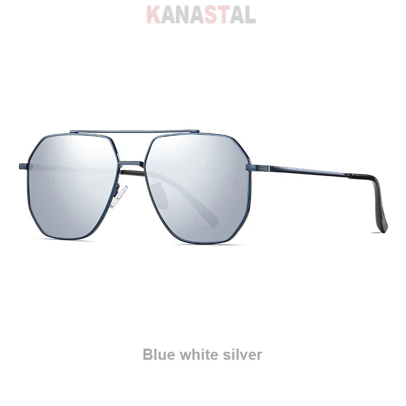 Men's Polarized Sunglasses UV400 TR Metal Colorful Square