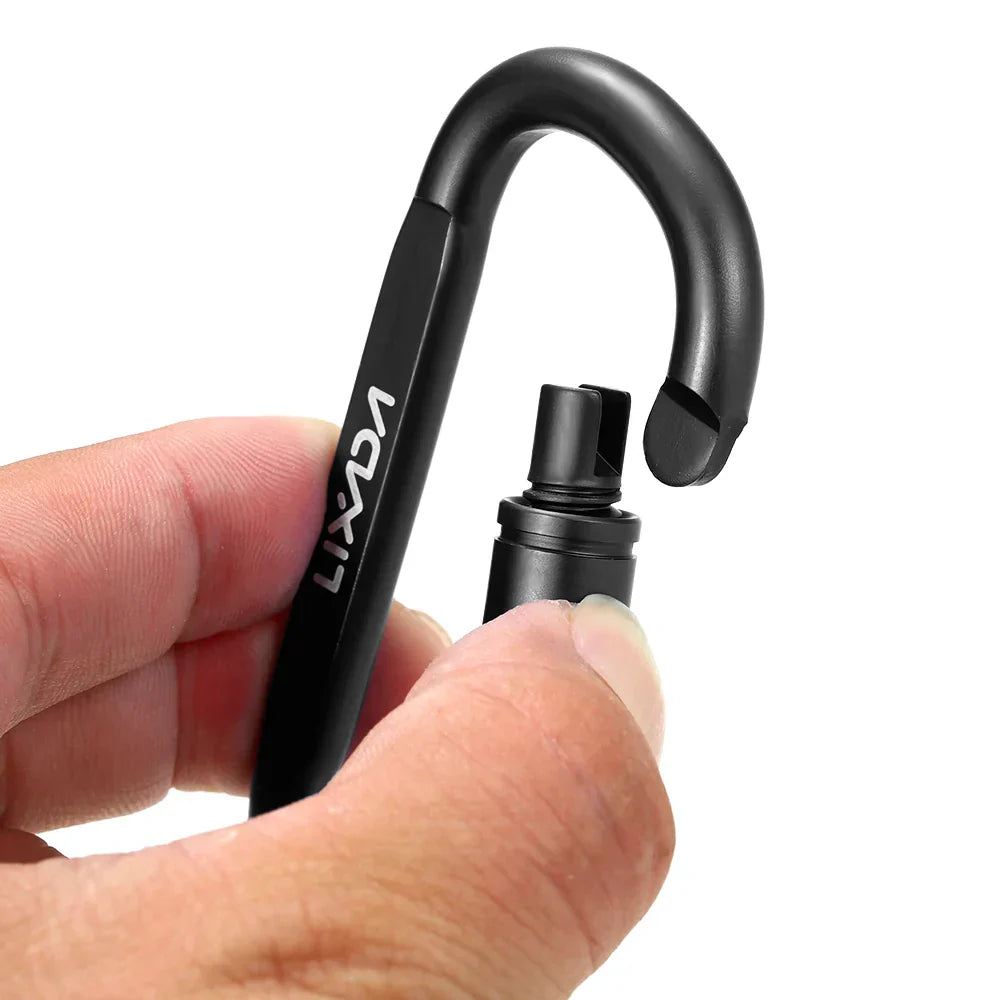 Lixada 9 Pack Aluminum Alloy D-ring Locking Carabiner