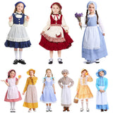 Kids Maid Dress Cosplay Kid Girl Fancy Pastoral