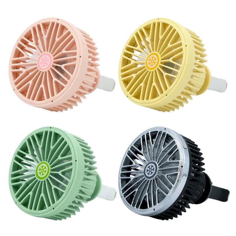 Car Fan USB Fan Air Outlet Lighting LED