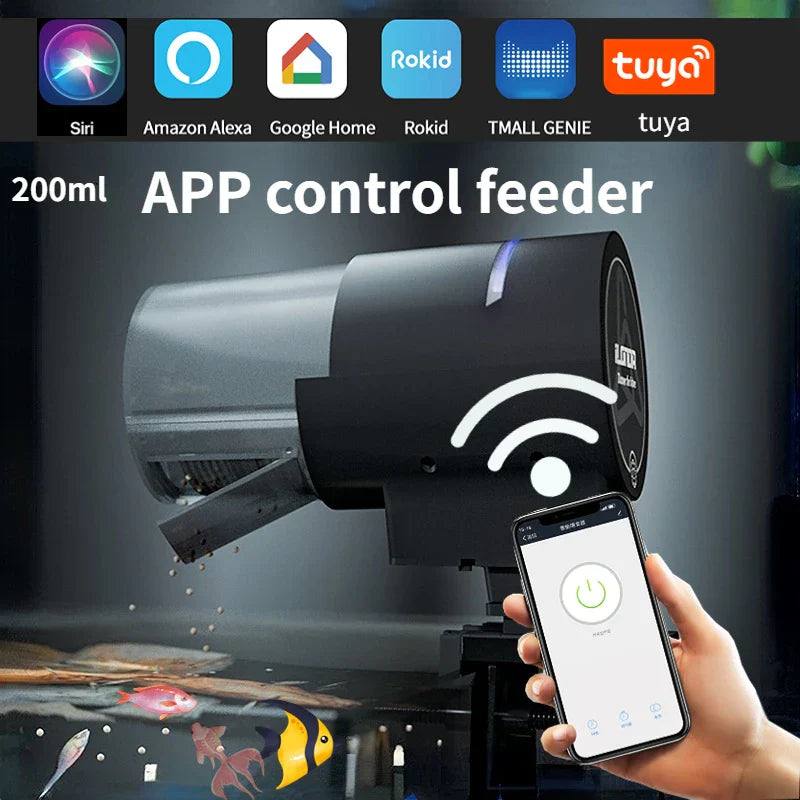 Automatic Aquarium Fish Tank Feeder Timing/Wifi Wireless Smart