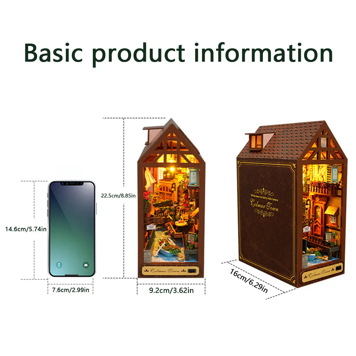 DIY book corner set 3D wooden puzzle furniture
