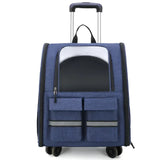 TransportCat Trolley Case Backpack Kennel Pet Carrier Rolling