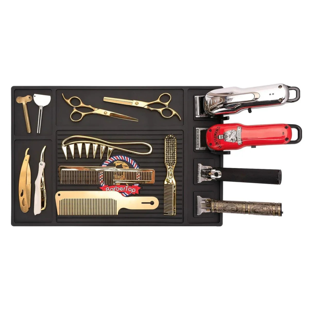 BARBERTOP Tools Organizer Mat Electric Clippers Display Mat