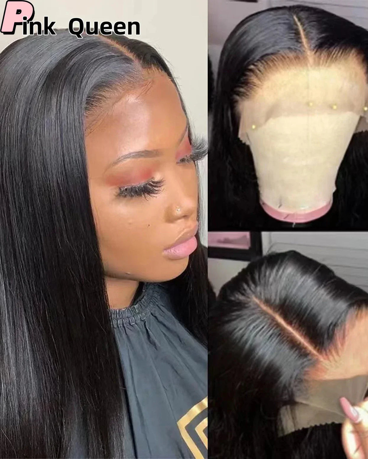 Bombshell black 13*4 Synthetic Hair Front Lace Wig