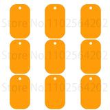 20pcs Aluminum Blank Rectangular Pet Dog Tag Custom
