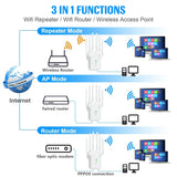 1200Mbps Wireless WiFi Repeater WiFi Signal Repeater Dual-Band