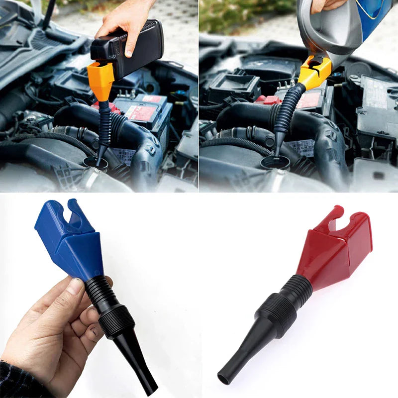 1Pc Car Refueling Funnel Gasoline Foldable Engine Oil