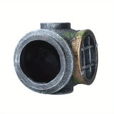 1pc Resin Diving Helmet Wreck Aquarium Fish Tank