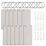122430Pcs Sublimation Blank Keychains Thermal Transfer Key Chain