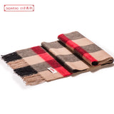 High Quality 100 Wool Scarf Men Autumn Winter