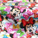 50*145cm Disney Winnie Golden Foil Satin Fabric DIY