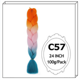 24Inch Synthetic Long Jumbo Ombre Braiding Hair For