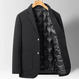 2023 High-End Men's Slim Fit Cashmere Blazer – Lapel Down Jacket