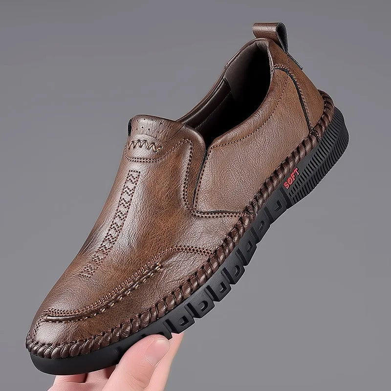 2023 Business Leather Shoes Moccasin Shoes Breathable Men's
