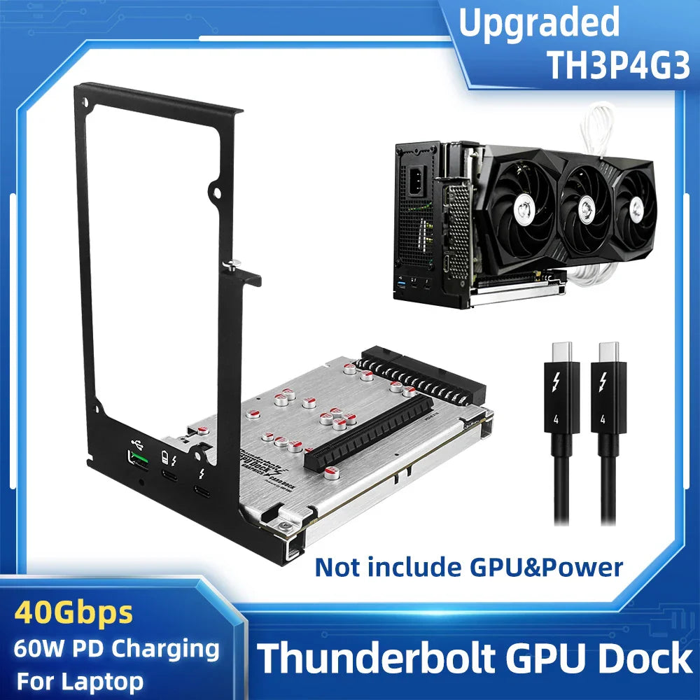 TH3P4G3 Thunderbolt-compatible GPU Dock Laptop to External Graphic