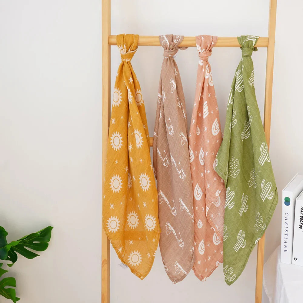 Bamboo Cotton Burp Cloth 60x60cm Soft Baby Drool