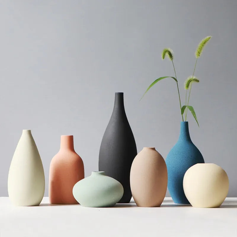 Matte Ceramic Vase | Morandi Modern Vase |